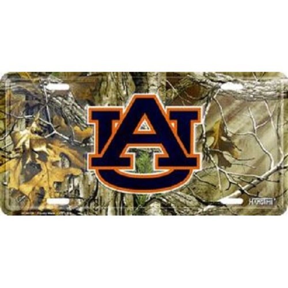 Auburn Tigers NCAA Camo License Plate